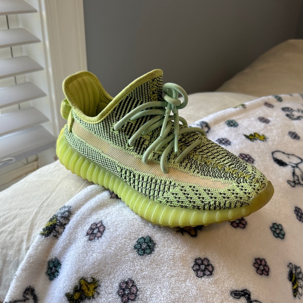 Yeezy Kids Neon Green Sneakers